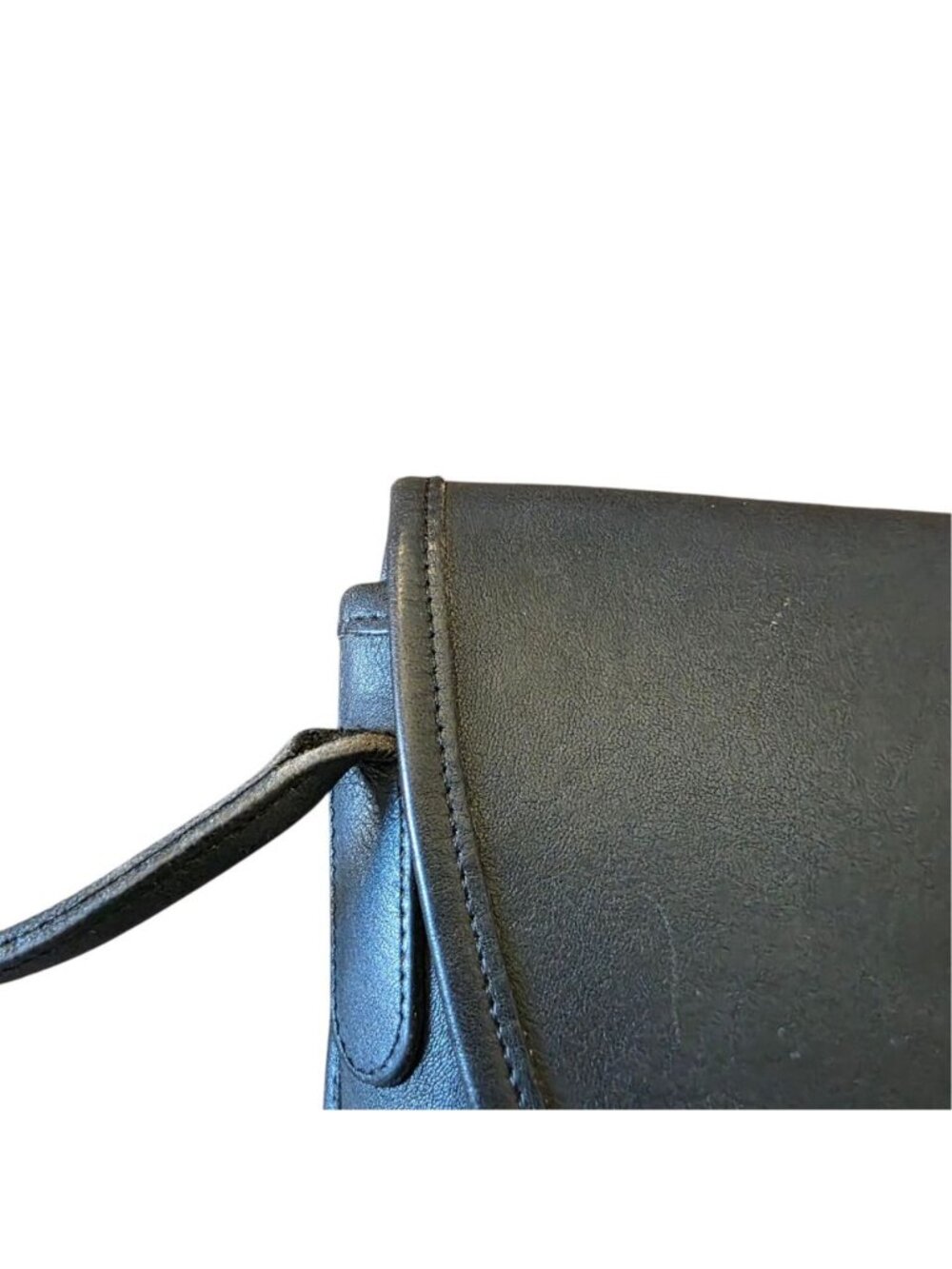 Vintage Coach Quincy Crossbody Bag Black Leather USA 9919 Authenticated - Picture 14 of 16